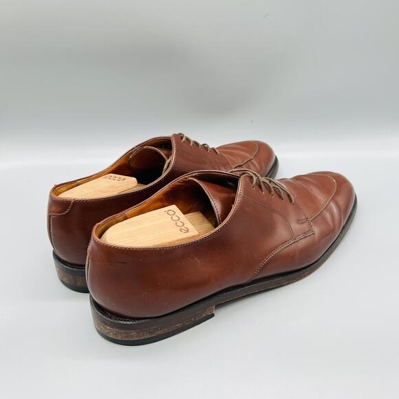 Cole Haan Shoes Mens 11 Brown Leather City Derby Oxford Dress Almond Toe Vintage main image 9